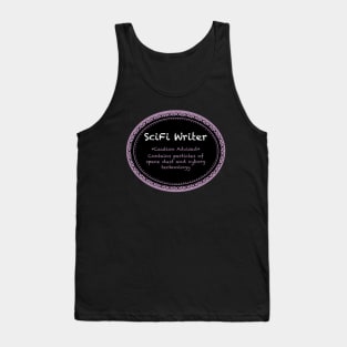 Romance Writer Label - Dark Shirts Tank Top